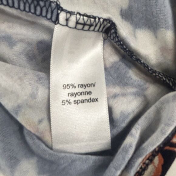 Maurices 24/7 Swing Style Dress Sz S Sleeveless Tank Blue Floral Pockets NWT - Picture 12 of 12